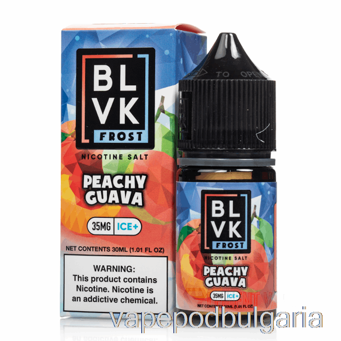 Vape 10000 Дръпки Peachy Guava - Blvk Frost Salts - 30ml 35mg